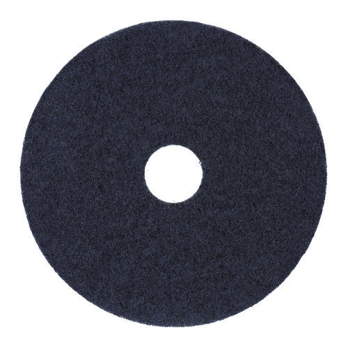 Stripping Floor Pads, 12" Diameter, Black, 5/Carton
