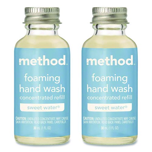 Refill + Reuse Foaming Hand Soap Refill, Sweetwater, 1 oz Refill Bottle, 2/Pack