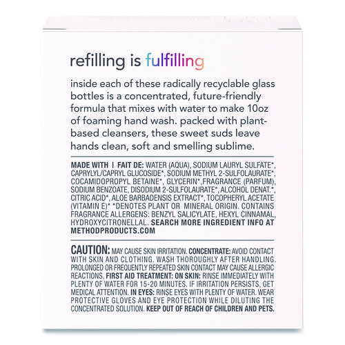 Refill + Reuse Foaming Hand Soap Refill, Sweetwater, 1 oz Refill Bottle, 2/Pack