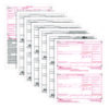 6-Part W-2 Tax Forms with Tax Forms Helper, Fiscal Year: 2024, Six-Part Carbonless, 8.5 x 5.5, 2 Forms/Sheet, 50 Forms Total
