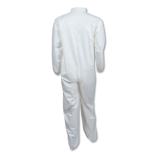 A40 Elastic-Cuff and Ankles Coveralls, 4X-Large, White, 25/Carton