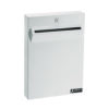 Large Wall Mounted Weatherproof Steel Secure Drop Box, 11 x 2.4 x 16, White