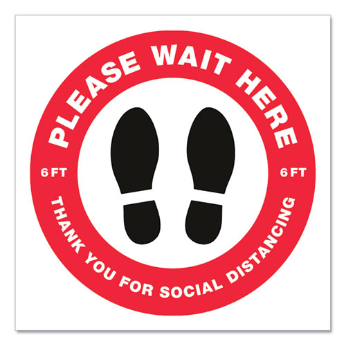 Avery&reg; Social Distance PLEASE WAIT HERE Floor Decal