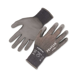 ProFlex 7044 ANSI A4 PU Coated CR Gloves, Gray, X-Large, 12 Pairs/Pack