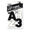Black and White Poster Letters and Numbers, 10"h, 310/Pack
