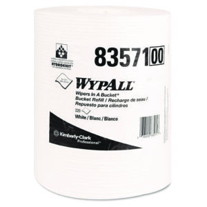 X70 Wipers in a Bucket Refills, No Bucket, 13 x 10, White, 220/Rolls, 3 Rolls/Carton