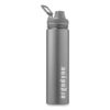 Chill-Its 5152 Insulated Stainless Steel Water Bottle, 25 oz, Metal, Black