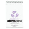 Enviroshades Steno Notepad, Gregg Rule, White Cover, 80 Orchid 6 x 9 Sheets, 4/Pack