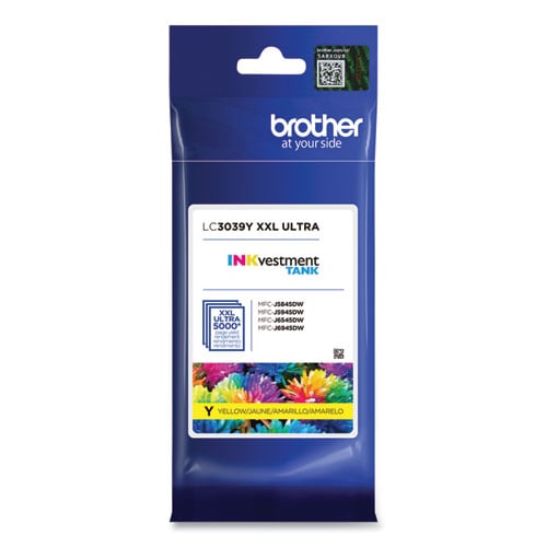 Brother LC3039Y Original Ultra High Yield Inkjet Ink Cartridge - Single Pack - Yellow - 1 Each