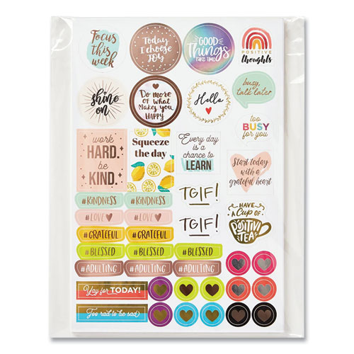 Planner Sticker Variety Pack, Budget, Fitness, Motivational, Seasonal, Work, Assorted Colors, 1,744/Pack