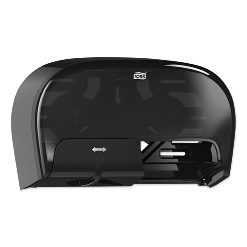 High Capacity Bath Tissue Roll Dispenser for OptiCore, 16.62 x 5.25 x 9.93, Black