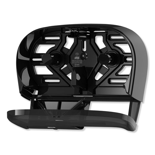 High Capacity Bath Tissue Roll Dispenser for OptiCore, 16.62 x 5.25 x 9.93, Black