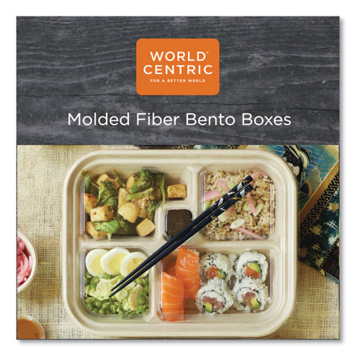 PLA Lids for Fiber Bento Box Containers, 12.1 x 9.8 x 0.8, Clear, Plastic, 300/Carton