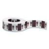 A-Z Color-Coded End Tab Filing Labels, Mc, 1 x 1.25, White, 500/Roll
