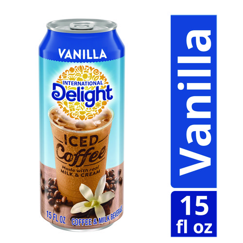 Iced Coffee, Vanilla, 15 oz Can, 12/Carton