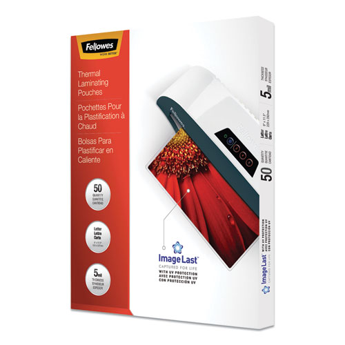 Fellowes ImageLast Jam-Free Thermal Laminating Pouches