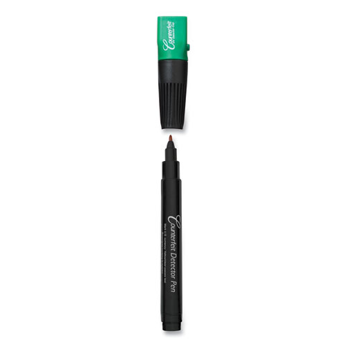 Counterfeit Money Detection System, UV Light; Watermark Detector; Color Change Ink, U.S. Currency, 0.8 x 0.8 x 6, Black/Green