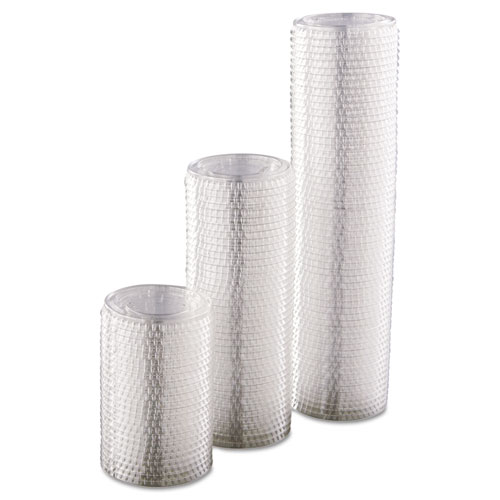 Portion/Souffle Cup Lids, Fits 1.5 oz to 2.5 oz Portion Cups, Plastic, Clear, 2,500/Carton