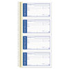 Write 'n Stick Phone Message Book, Two-Part Carbonless, 4.75 x 2.75, 4 Forms/Sheet, 200 Forms Total