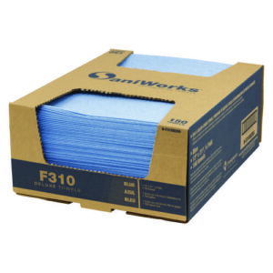 Deluxe Foodservice Wiper, 1-Ply, 13 x 21, Blue, 150/Carton