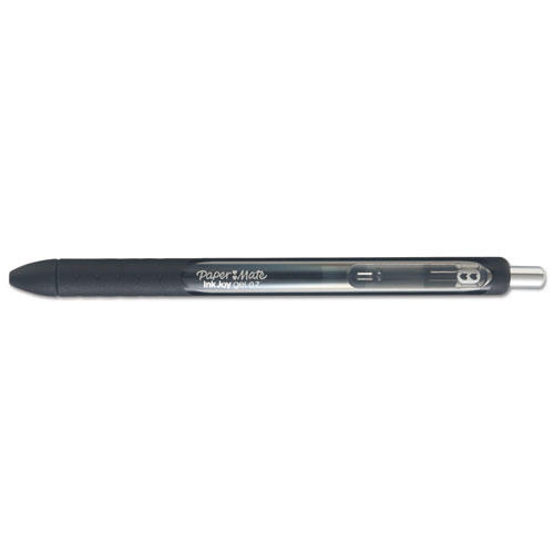 InkJoy Gel Pen, Retractable, Medium 0.7 mm, Black Ink, Black Barrel, Dozen