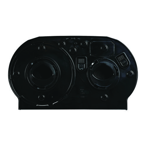 Jumbo Twin Toilet Tissue Dispenser, 20.25 x 6 x 12.25, Black