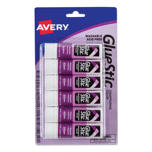 Avery&reg; Glue Stic Disappearing Purple Color