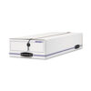 LIBERTY Check and Form Boxes, 11" x 24" x 5", White/Blue, 12/Carton