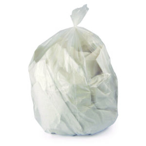 Linear Low-Density Can Liners, 16 gal, 0.5 mil, 24" x 32", Clear, 500/Carton