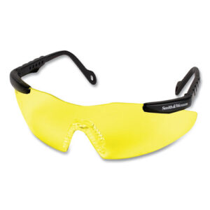 Magnum 3G Safety Eyewear, Black Frame, Yellow/Amber Lens, 12/Box