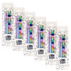 Carpe Diem Ballpoint Pen, Stick, Medium 0.7 mm, Black Ink, Assorted Ditzy Floral Barrel Patterns 4 Pens/Pack, 6 Packs/Box