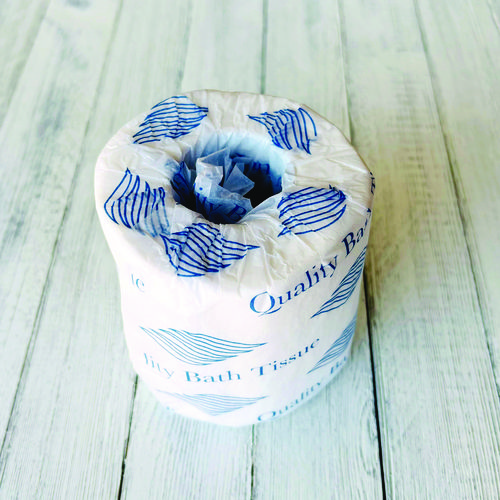 Bath Tissue, Wrapped, Septic Safe, 2-Ply, White, 300 Sheets/Roll, 96 Rolls/Carton