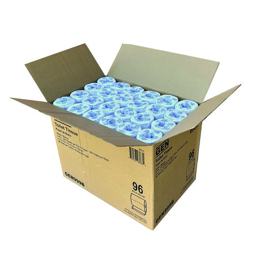 Bath Tissue, Wrapped, Septic Safe, 2-Ply, White, 300 Sheets/Roll, 96 Rolls/Carton