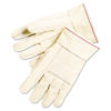 1,000 Series Canvas Double Palm and Hot Mill Gloves, Men's, PVC Dots, Dozen
