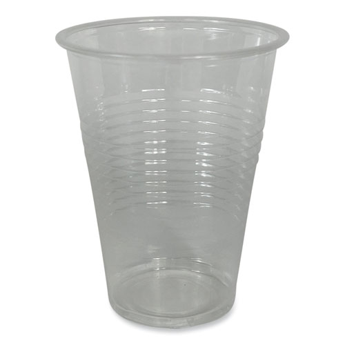 Translucent Plastic Cold Cups, Individually Wrapped, 9 oz, 1,000/Carton