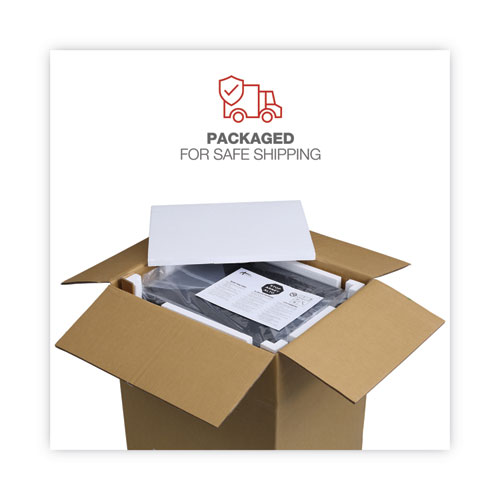 File Pedestal, Left or Right, 3-Drawers: Box/Box/File, Legal/Letter, Black, 14.96" x 19.29" x 27.75"