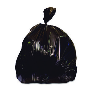 Reprocessed Resin Can Liners, 56 gal, 2 mil, 43" x 47", Black, 100/Carton