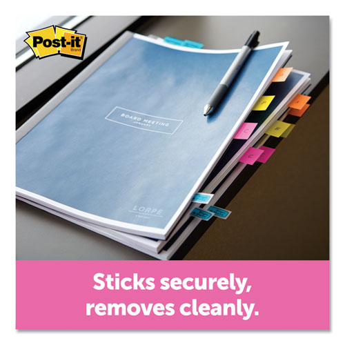 Page Flags in Desk Grip Dispenser, 1 x 1.75, Yellow, 200/Dispenser