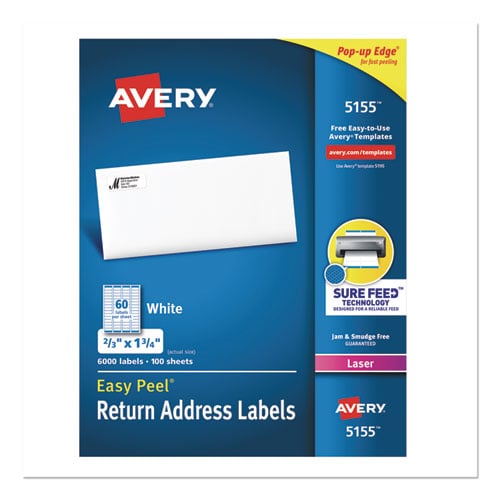 Avery Easy Peel Mailing Laser Labels