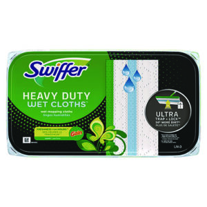 Heavy-Duty Wet Refill Cloths, 8 x 10, Gain Original Scent, White, 10 Cloths/Tub