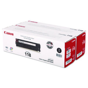 2662B004 (118) Toner, 3,400 Page-Yield, Black, 2/Pack