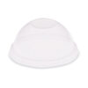 Dome-Top Cold Cup Lids, Fits 2.5 oz to 9 oz Cold Cups, Plastic, Clear, 2,500/Carton