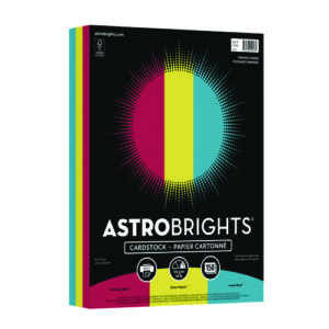 Color Cardstock -"Primary" Assortment, 65 lb Cover Weight, 8.5 x 11, Assorted Primary Colors, 150/Pack