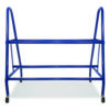 Heavy-Duty Deluxe Ball Cart, Metal, 132 lb Capacity, 17.5 x 38 x 35.75, Blue