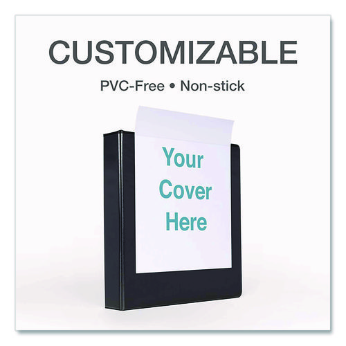 Premier Easy Open ClearVue Locking Slant-D Ring Binder, 3 Rings, 4" Capacity, 11 x 8.5, Black - Image 7