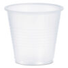 High-Impact Polystyrene Cold Cups, 3.5 oz, Plastic, Translucent, 100/Pack