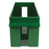 Extra-Capacity Coin Tray, Dimes, 1 Compartment, Denomination and Capacity Etched On Side, 10.5 x 4.75 x 5, Plastic, Green