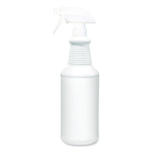 Water Only Spray Bottle, 32 oz, White, 12/Carton