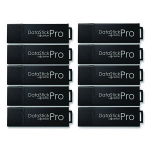 DataStick Pro USB 3.2 Type A Flash Drive, 32 GB, Black, 10/Pack