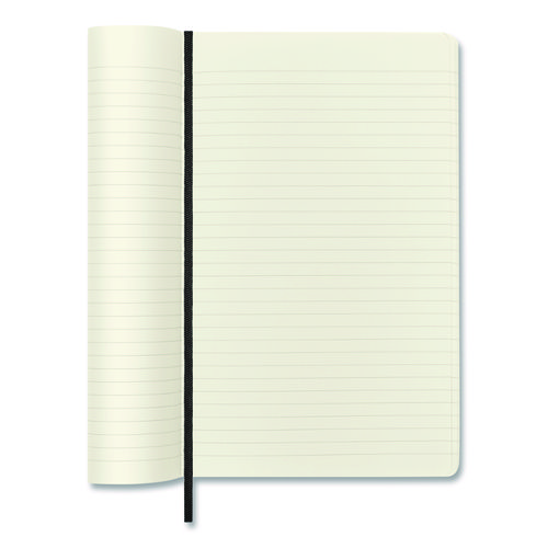 Classic Softcover Notebook, 1-Subject, Narrow Rule, Black Cover, (192) 8.25 x 5 Sheets